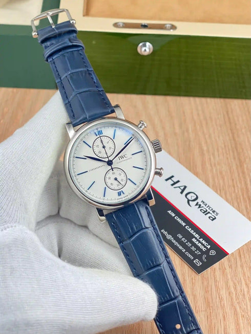 IWC Schaffhausen Classique Argenté Bleu